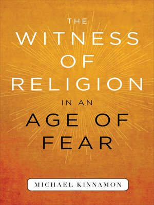cover image of The Witness of Religion in an Age of Fear